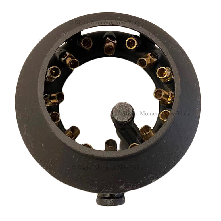 16 Tips Jet Volcano Burner with Central Pilot & Lid - Wok Range Parts 128,000 BTU