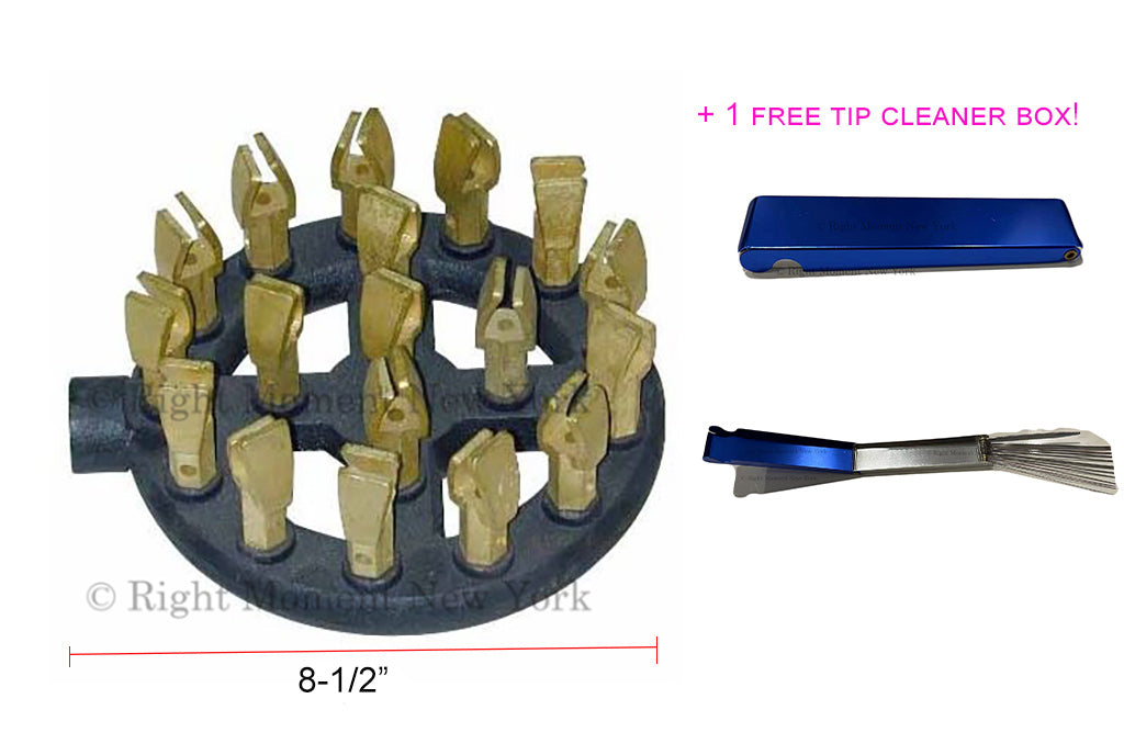 18 Duck Jet Burner for Gas Wok Range Replacement Parts & 1 Set Free Tip Cleaner