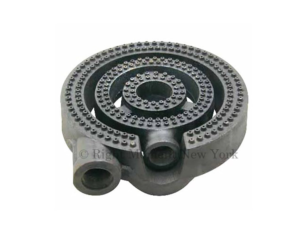 3-Rings Burner with 2 Pipe Fitting for Stock Pot, Gas Stove Wok Range Replacement Parts - 100,000 BTU