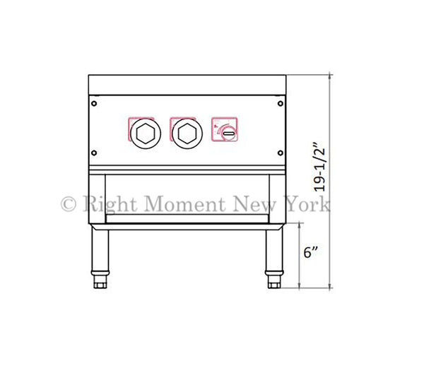 18" Single Burner Cast Iron Gas Stock Pot Range / Stove -100,000 BTU, NSF Listed