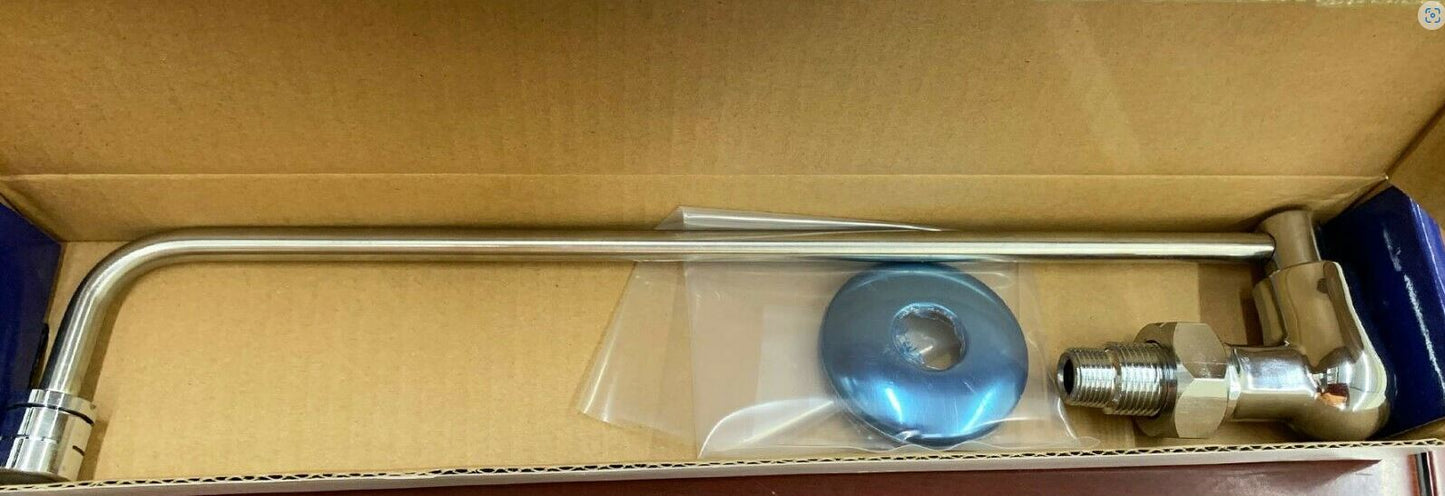 Krowne 13-222L 3/8" Wok Range Faucet with 12" Automatic Swing Spout - NSF Listed